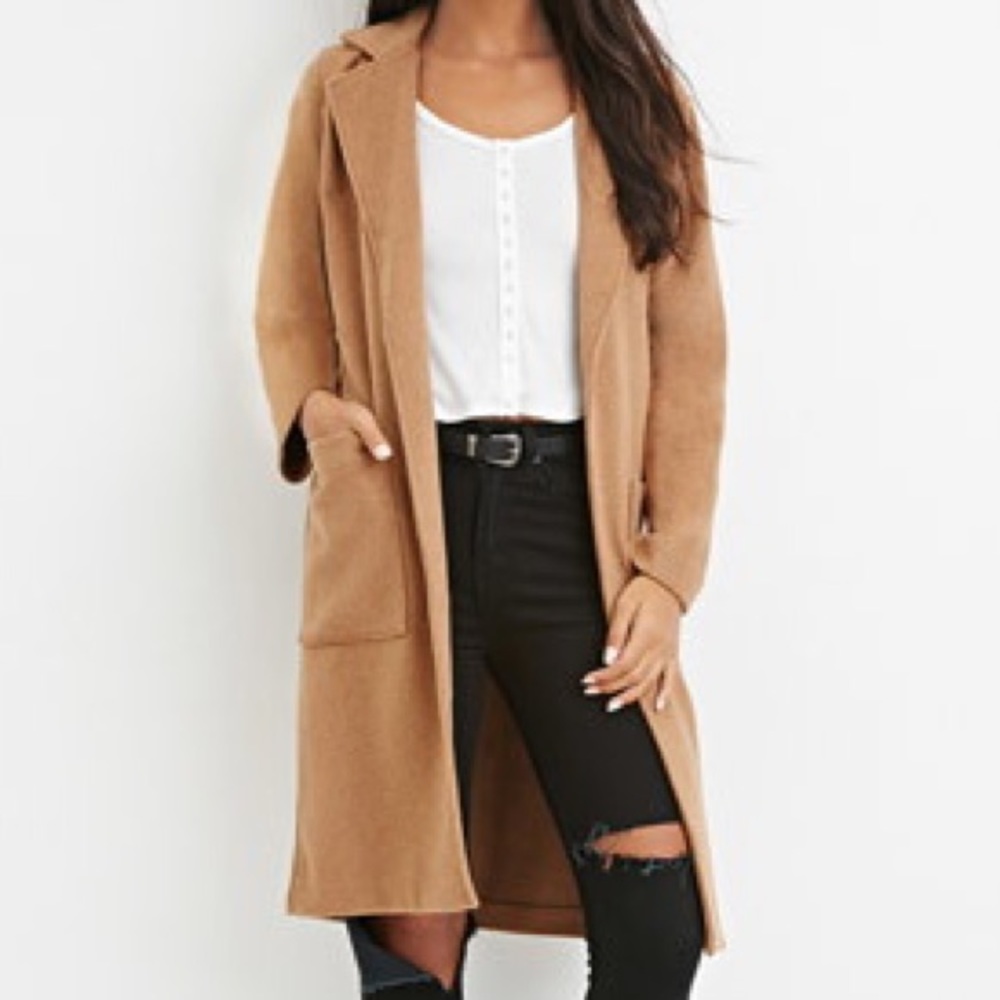 Forever 21 Premium Camel Coat