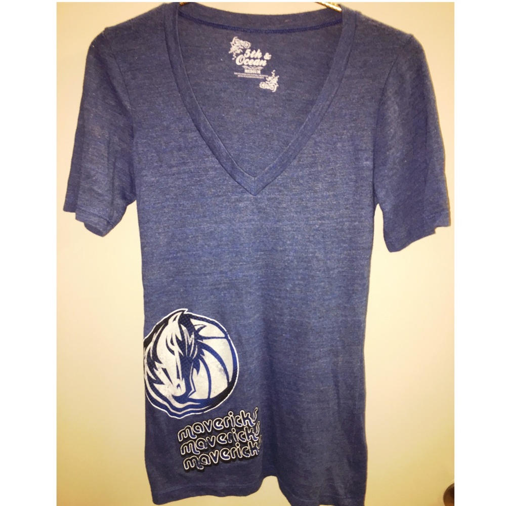 Dallas Mavericks Blue T Shirt Short Sleeve Small