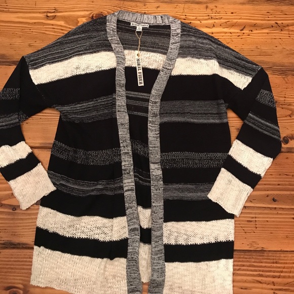 moral fiber Sweaters - NWT Black and cream striped sweater
