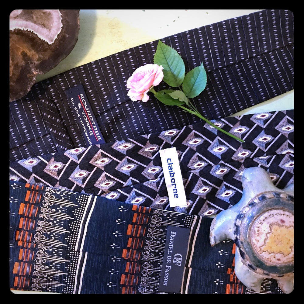 🔹🔷🔹Three Patterned Ties 👔