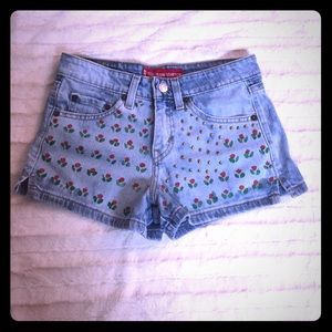 Levi strauss vintage custom blue jean shorts