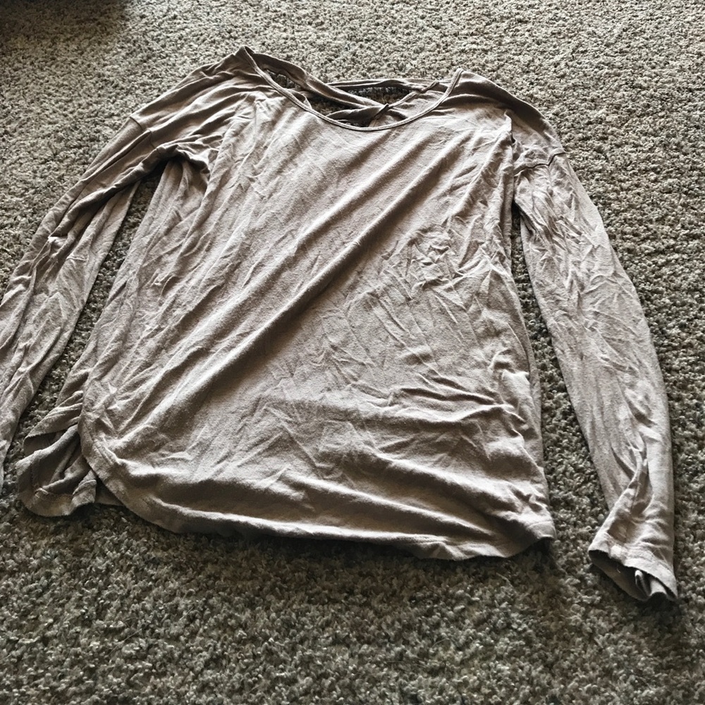 Taupe crisscross back