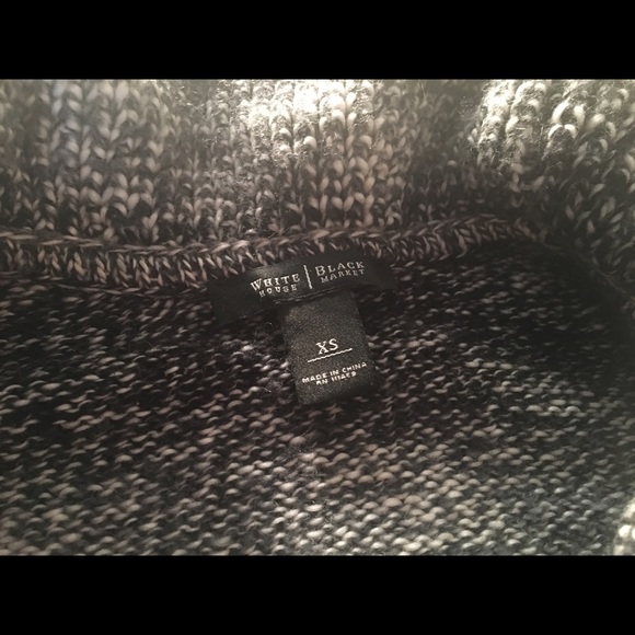 black & white wool sweater. WHBM - Picture 3 of 3