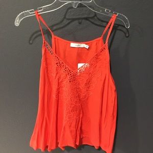 Red orange tank top