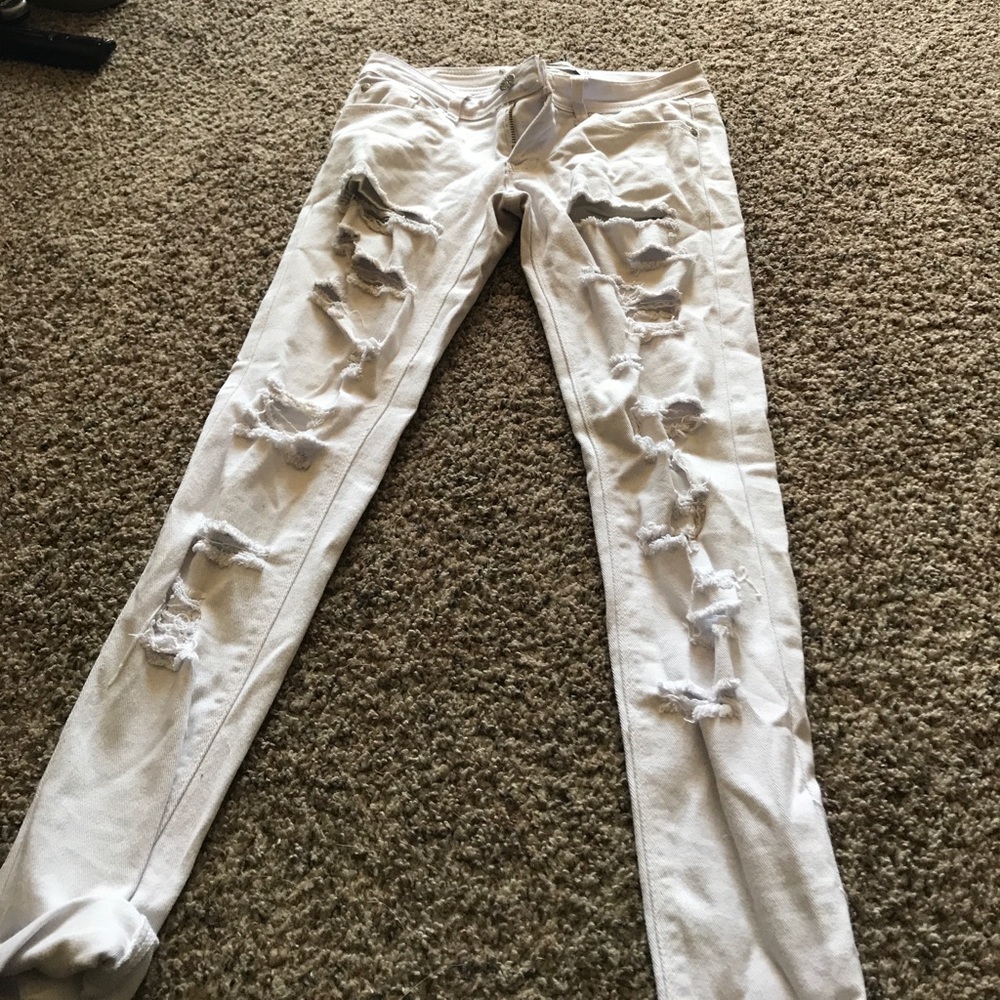 White jeans