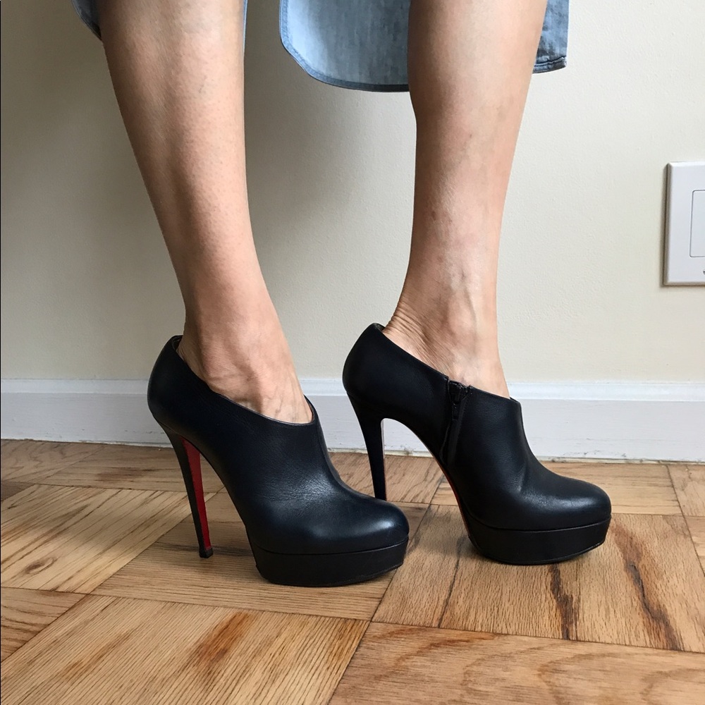 Christian Louboutin Miss 120 Navy Boots