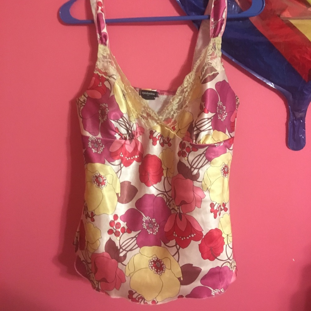 Multicolored Floral Tank Top