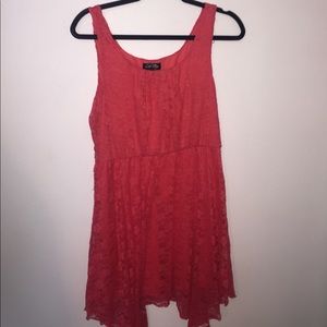 Coral Lace Dress