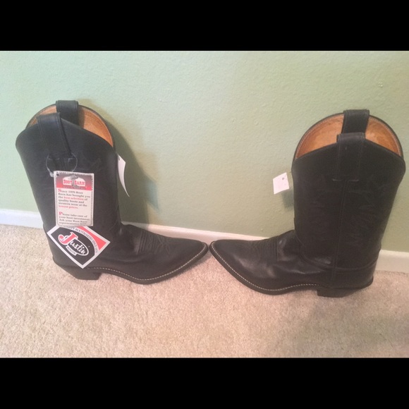 Justin Cowhide Ladies Classic Western Boots - Picture 2 of 5