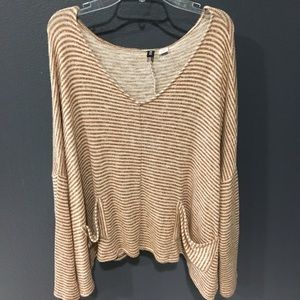 Striped dolman sweater