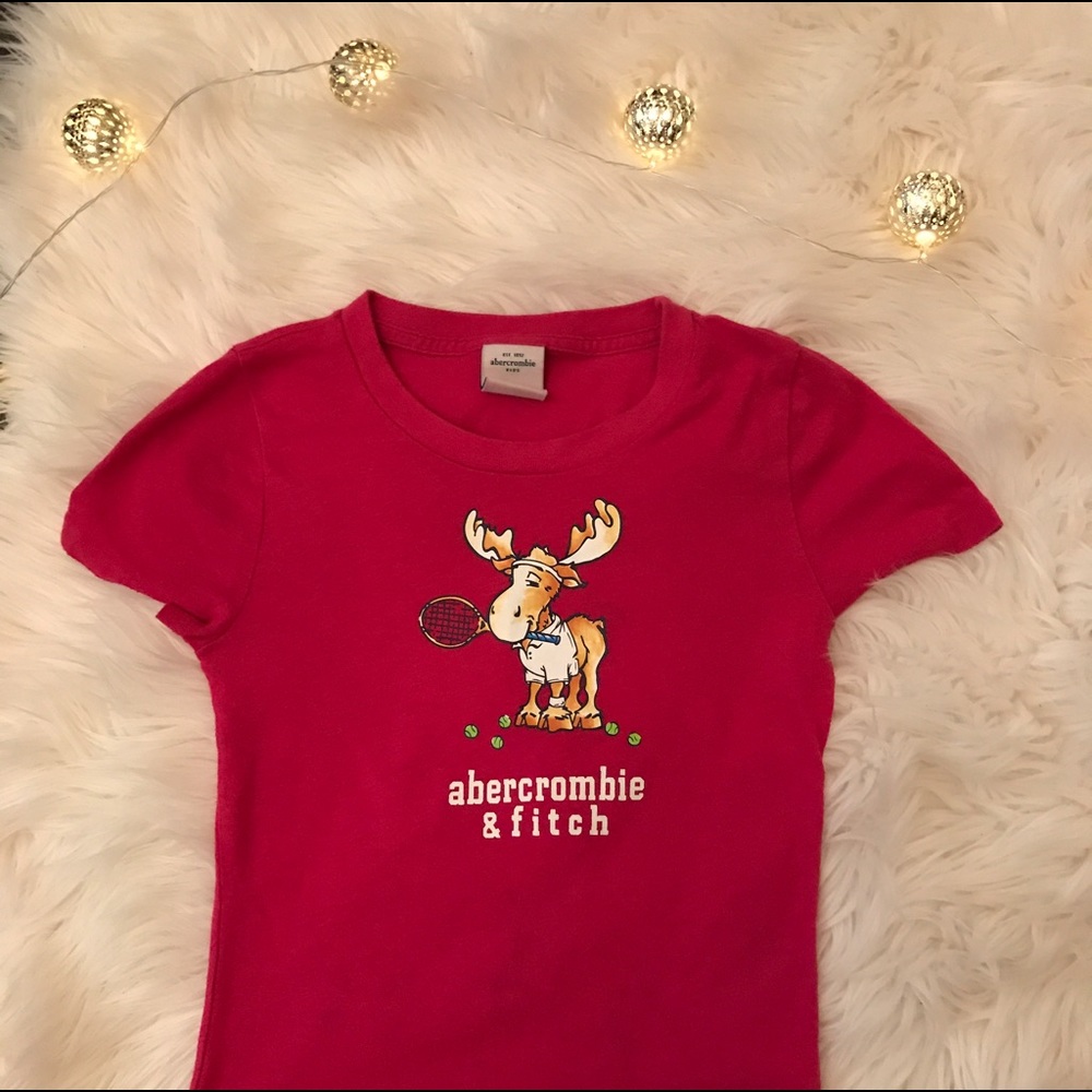 Pink Abercrombie kids tennis shirt
