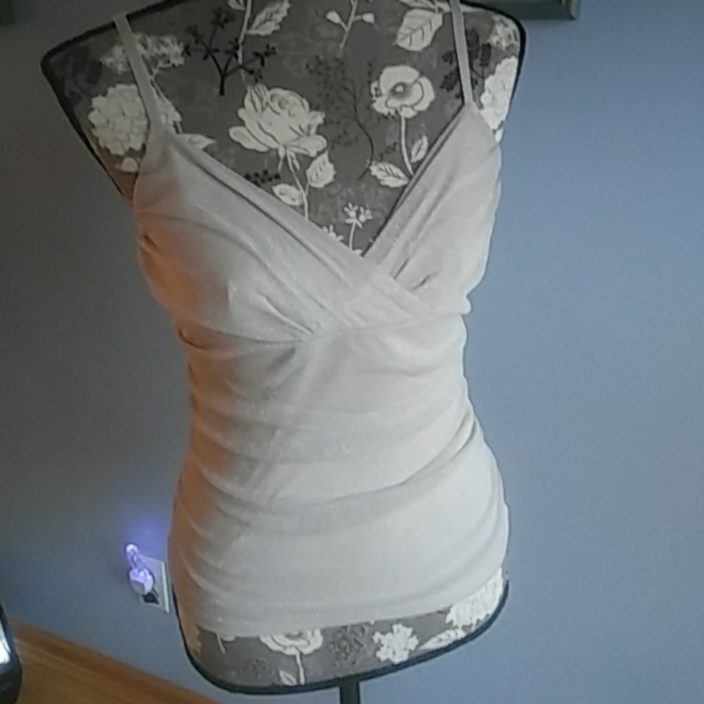 Shimmery gold tank top