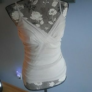 Shimmery gold tank top