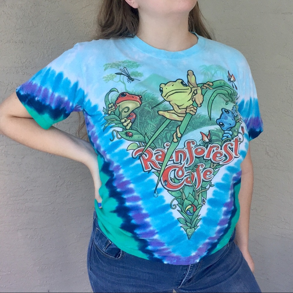 Tie dye Rainforest Cafe Tee