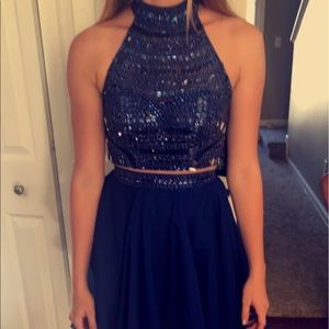 Two piece homecoming dress