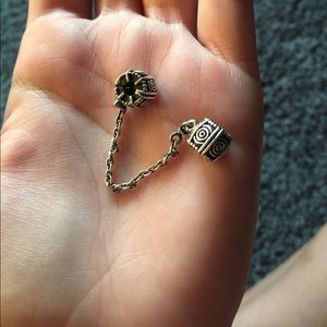 Silver Clasp Stopper Saftey Chain- Pandora