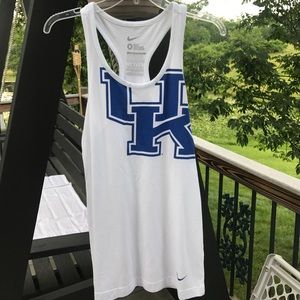 White Slim Fit University of Kentucky Tank