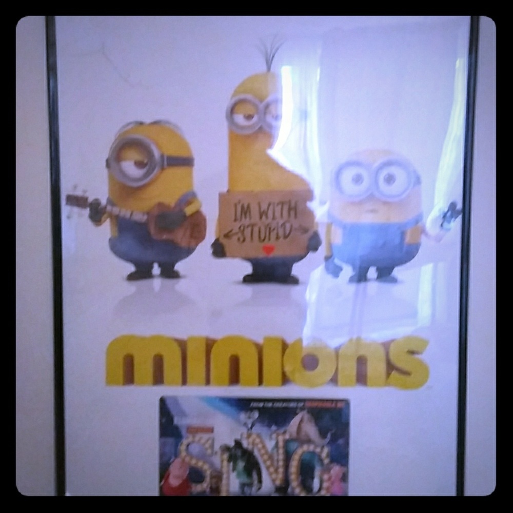 Minions poster and frame