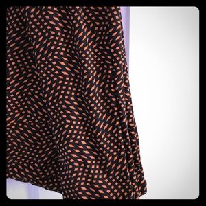 Lularoe OS orange & black leggings