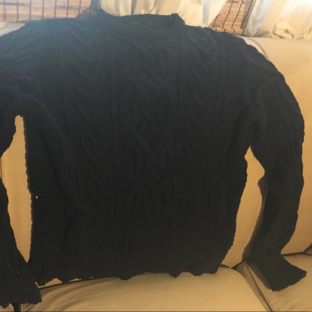 J crew cable knit sweater