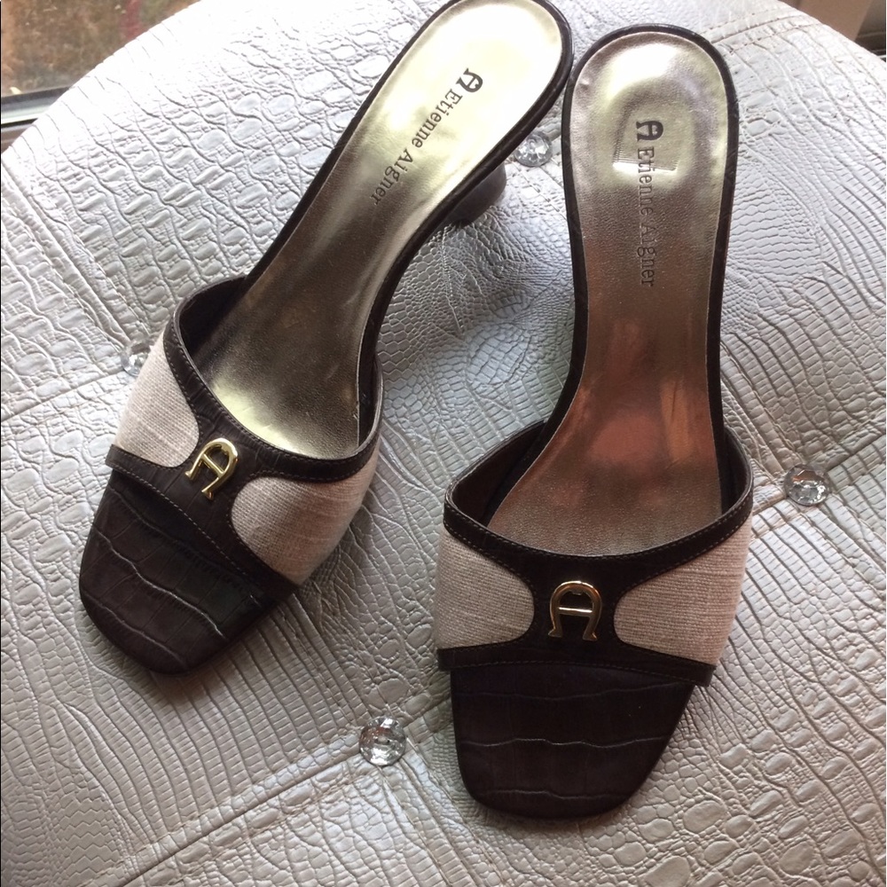 ☃️SALE ☃️ Etienne Aigner sandals. Brown/Tan Sz8