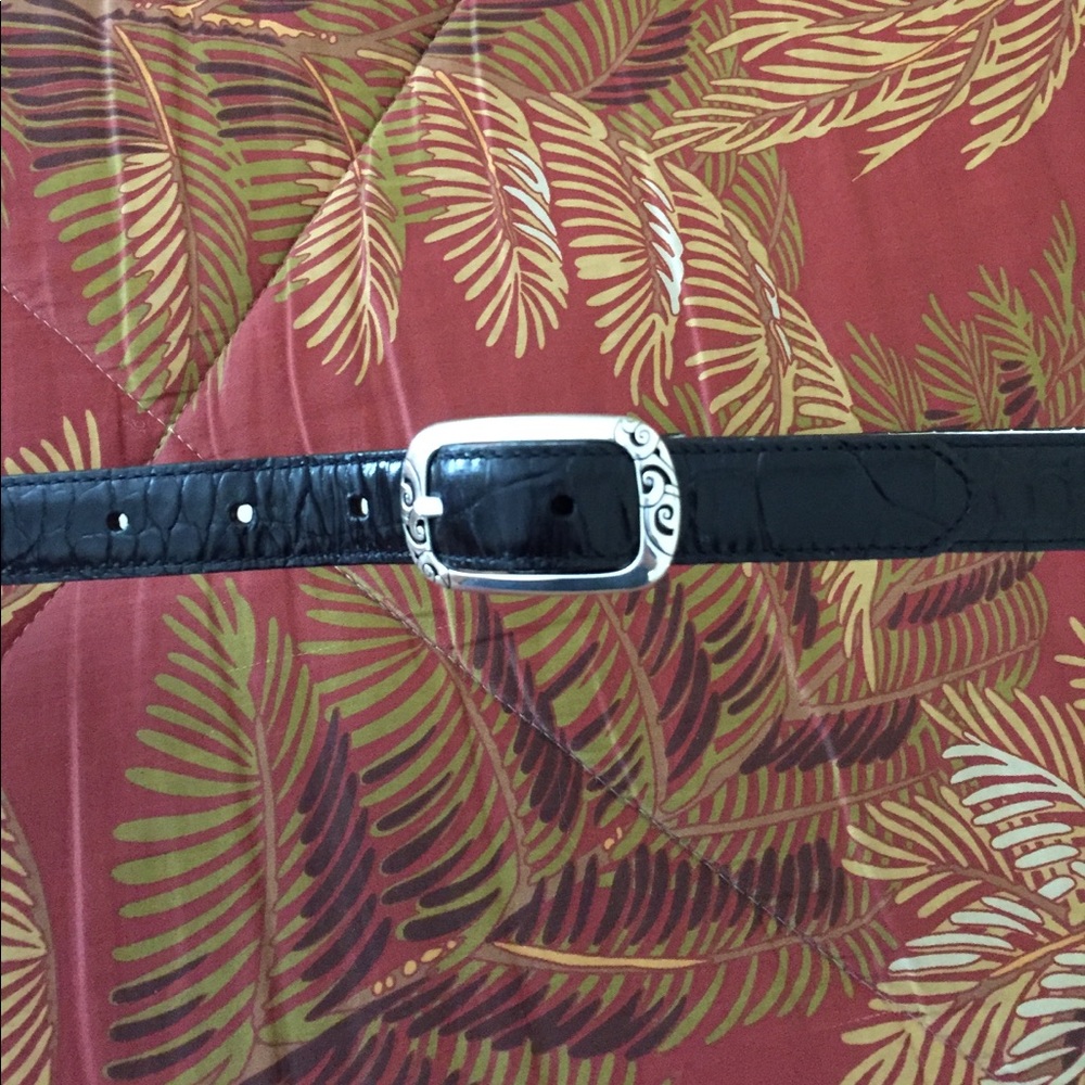 Brighton Black and Ivory Reversible Belt