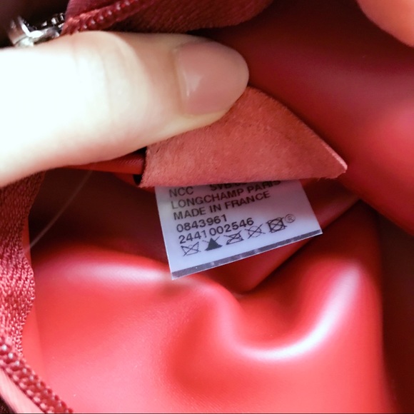 Longchamp planetes neo red crossbody - Picture 4 of 4