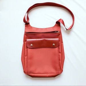 Longchamp planetes neo red crossbody