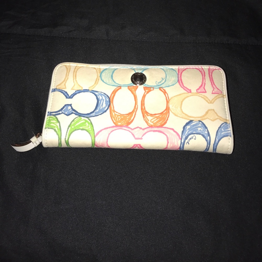 Summertime Colored Coach Wallet