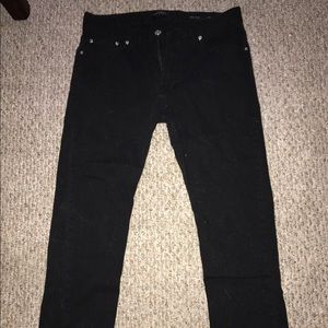 Black pants active slim jeans