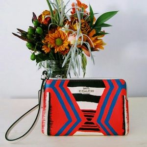 Coach Fire Dance Wristlet