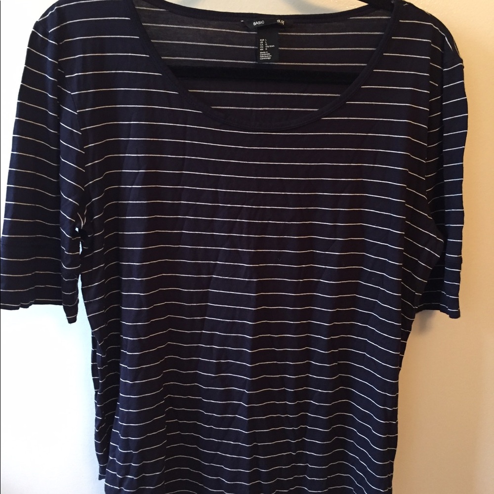 Striped tunic tee