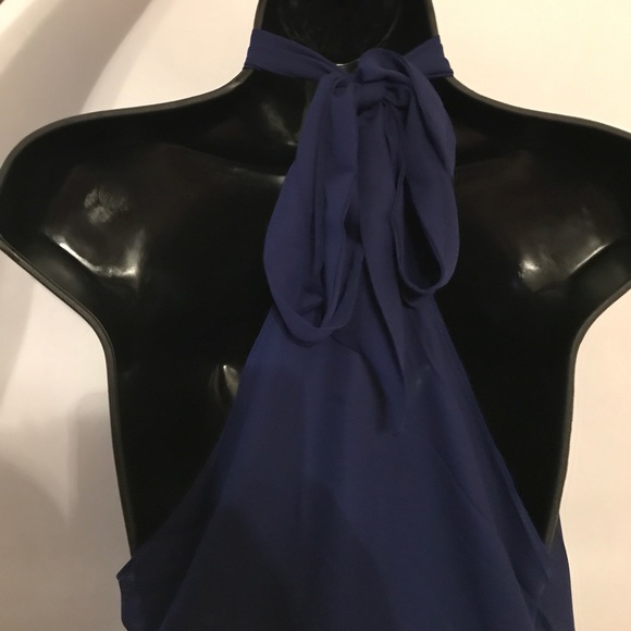 Blue chiffon Romper - Picture 2 of 3