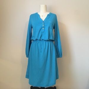 Blue Long-Sleeve Lilly Pulitzer Dress