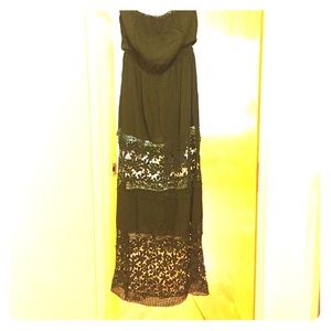6 Shore Road Lace Black Maxi Dress NWT