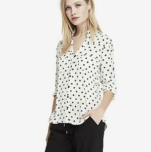 Polka dot blouse