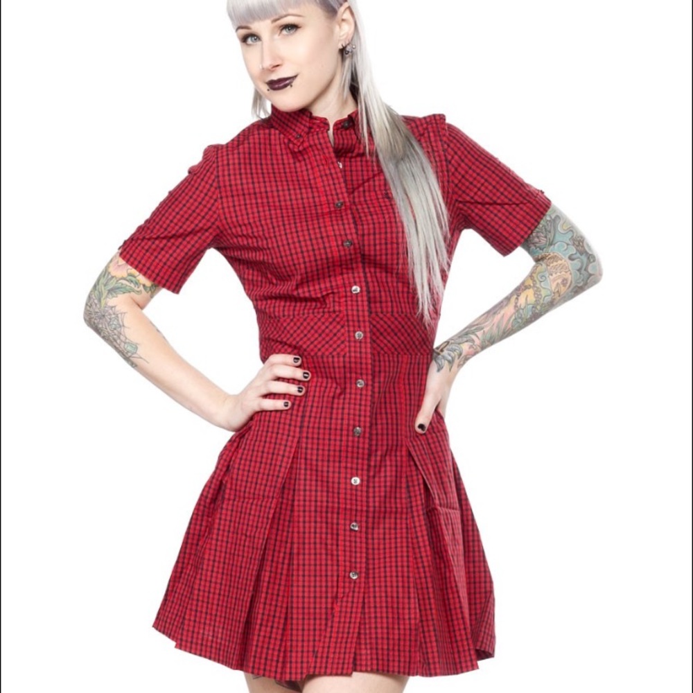 NWOT Fred Perry Classic Gingham Dress