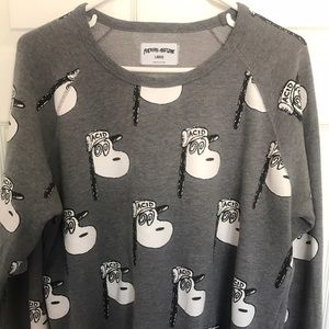 F*CKING AWESOME 'SNOOPY ON ACID' CREWNECK SIZE LG