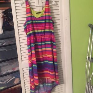 Asymmetrical Colorful Dress