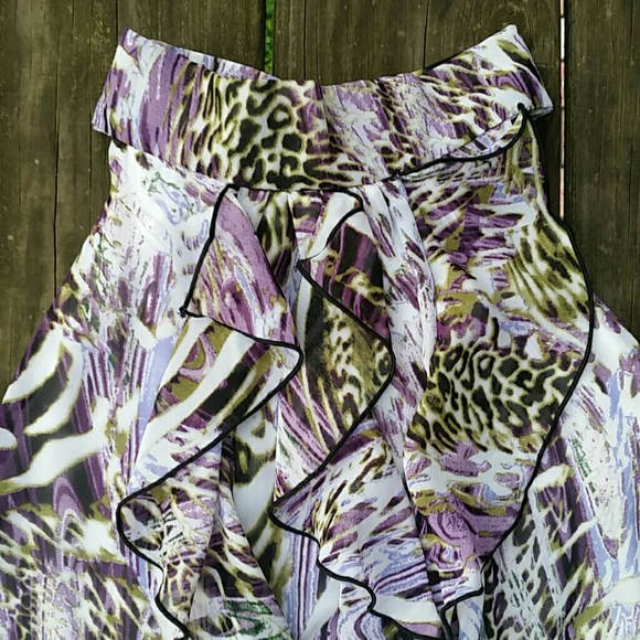 Business Blouse Tank with High Neck and Ruffles - Picture 2 of 5