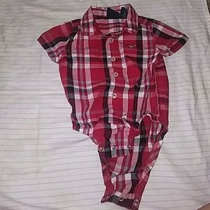Plaid onesie
