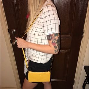 Bright Yellow Coach Crossbody