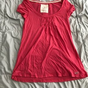 Pink tshirt with front detail