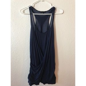 Banana Republic Navy Blue Layer Tank Top