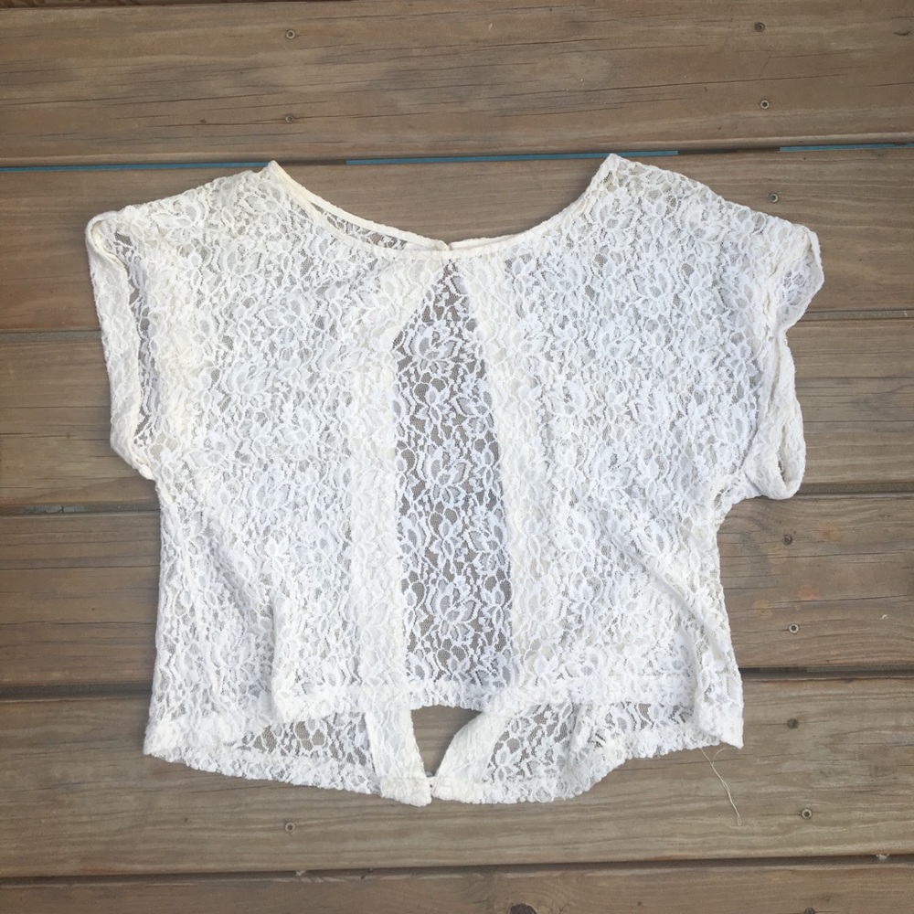 Small Millau Lace Openback top