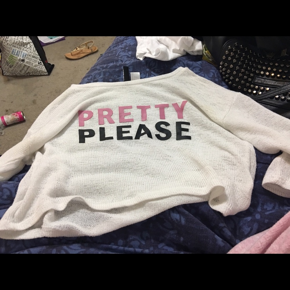 White divided t shirt