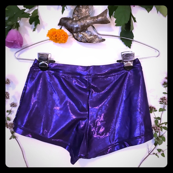 ✨Shiny Purple 💜 Spandex Shorties ✨ - Picture 2 of 3