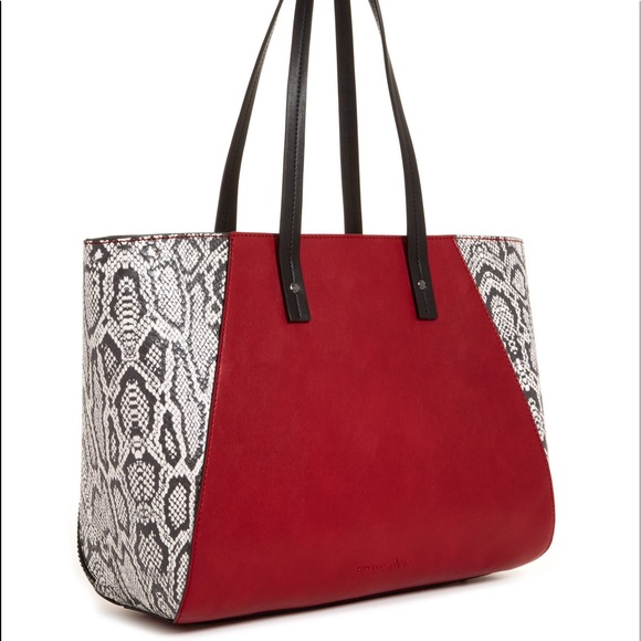 Republic of Aces: Vicki Structured Tote in Merlot - Picture 2 of 3