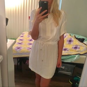 Zara Basic White Summer Dress