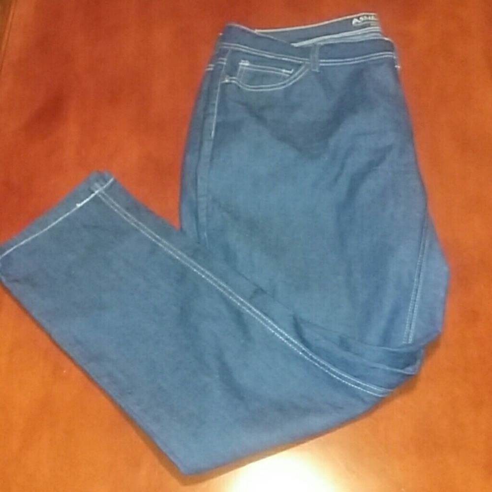 Ashley Stewart skinny stretch jeans size 16